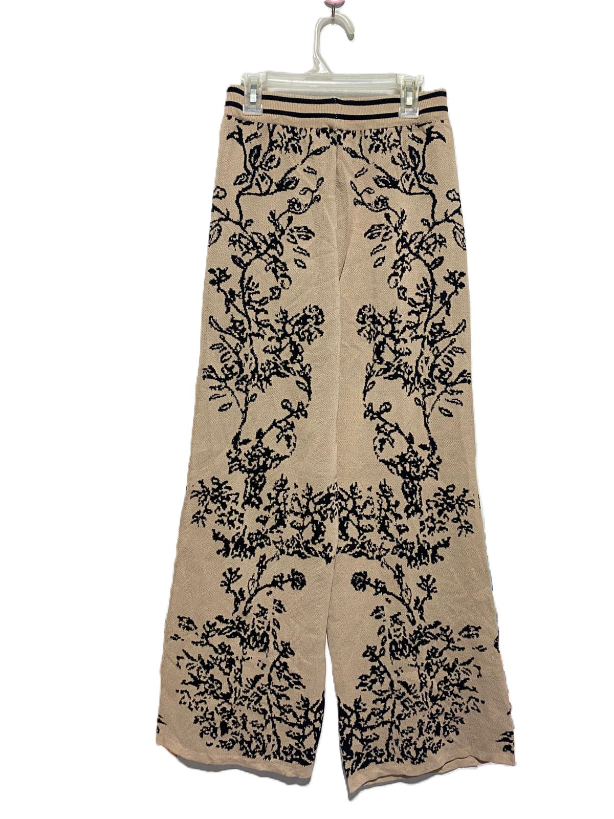 OHANNA ORTIZ MYSTIC MOTIF PRINTED SILK WIDE-LEG PANTS |XS|WAIST 24