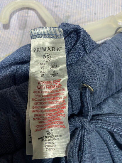 PRIMARK |XS|WAIST 24| C7| PINEAPPLE WOMEN'S BLUE JOGGER TROUSERS