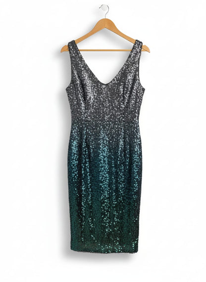 RACHEL ROY|M|BUST 16|OMBRÉ SEQUIN SHEATH DRESS
