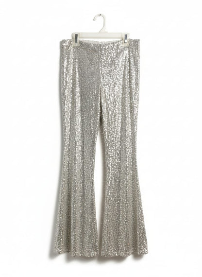 BUCKET LIST|S| B1| WAIST 26|SEQUIN FLARED PANTS