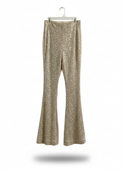 HUTCH & BARNA|XS|WAIST 22|SEQUIN FLARED TROUSERS
