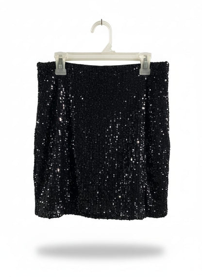 LOVE ON A HANGER|S|WAIST 26|BLACK SEQUIN MINI SKIRT