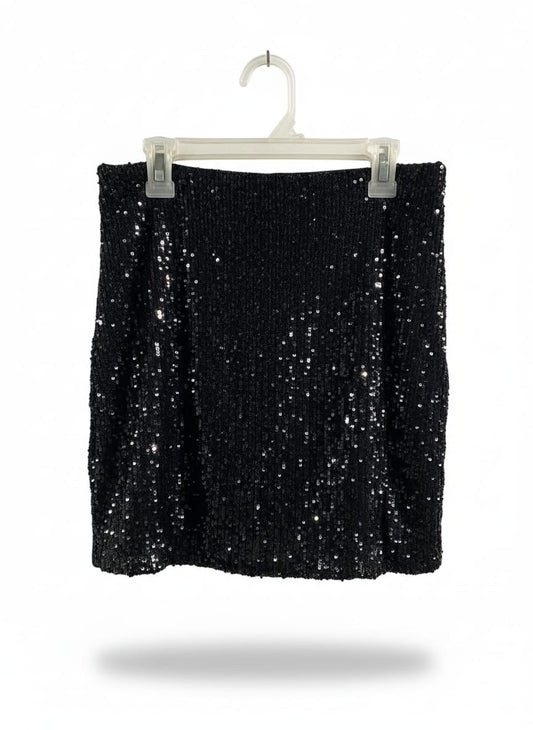 LOVE ON A HANGER|S|WAIST 26|BLACK SEQUIN MINI SKIRT