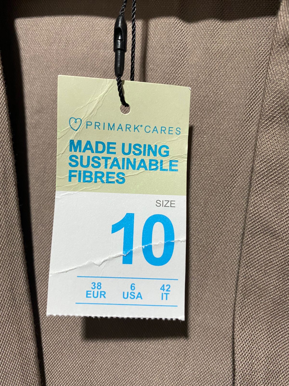 PRIMARK|M|BUST 20| Taupe Seam Detail Structured Oversized Blazer