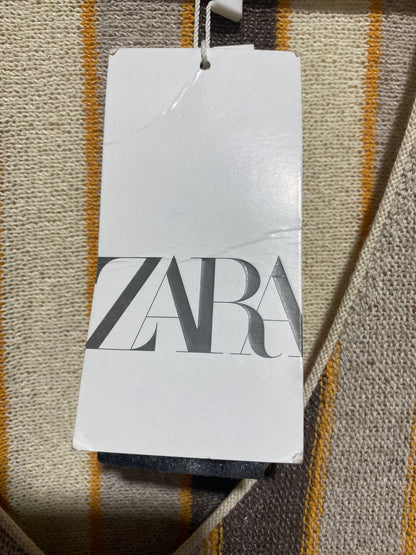 ZARA|L|BUST 16| Striped Knit Rustic Midi Dress