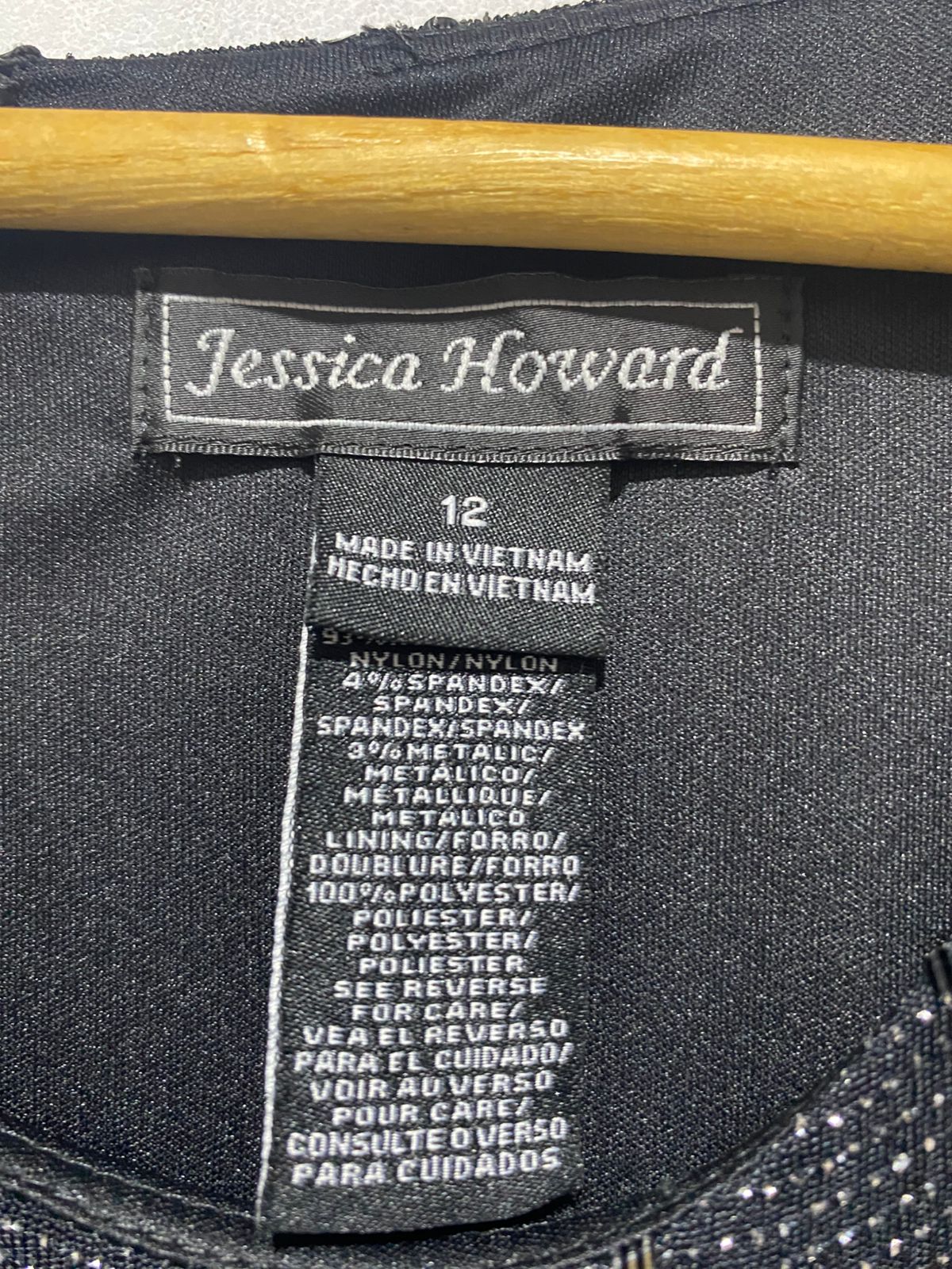 JESSICA HOWARD|M|BUST 18|BLACK SEQUIN COLD SHOULDER DRESS