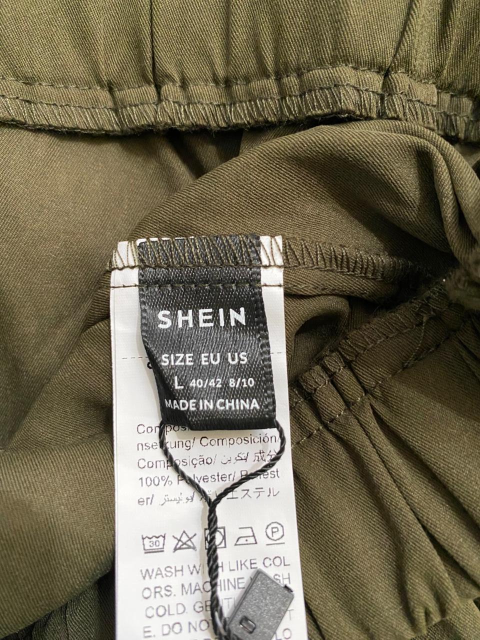 SHEIN|L|WAIST 30|Olive Green Cargo Joggers
