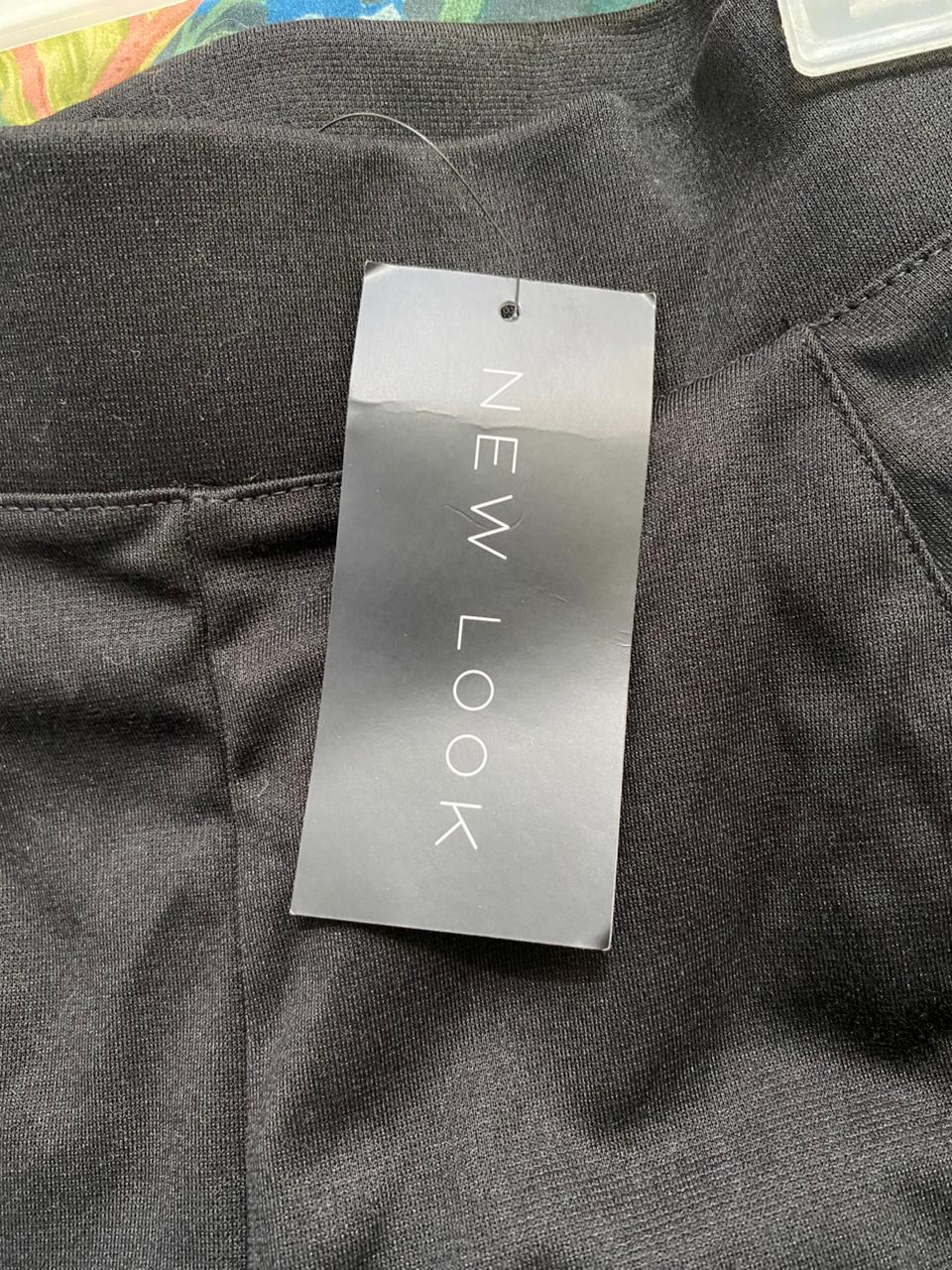 NEWLOOK|XL/XXL|WAIST 36|High-Waisted Straight-Leg Black Trousers