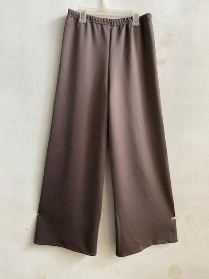 Brown Wide-Leg Pants|XL|WAIST 28