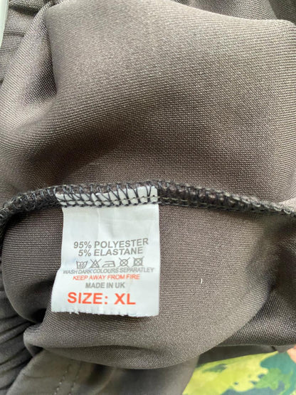 Brown Wide-Leg Pants|XL|WAIST 28