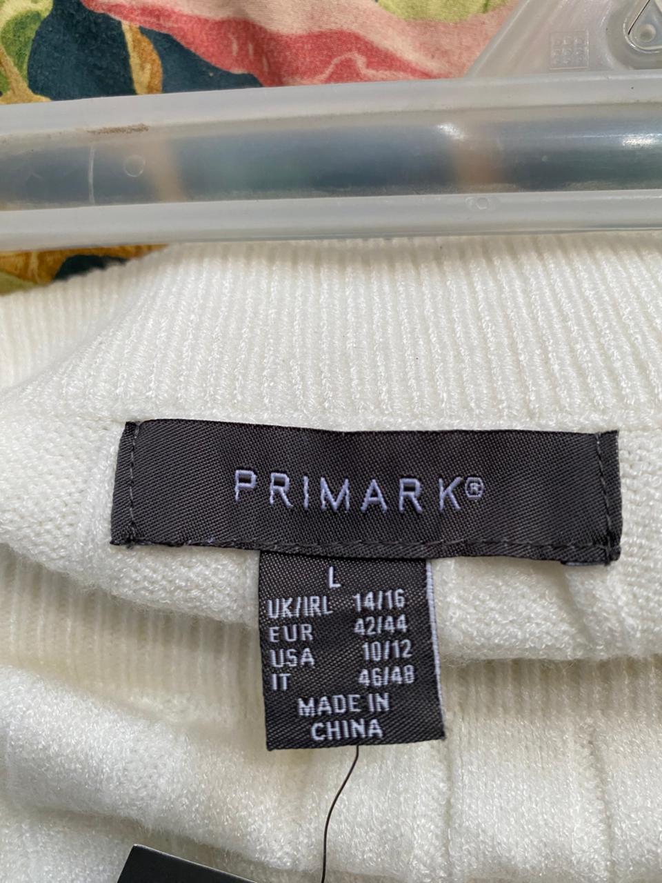 PRIMARK|L|WAIST 34|Fitted Rib-Knit Midi Skirt