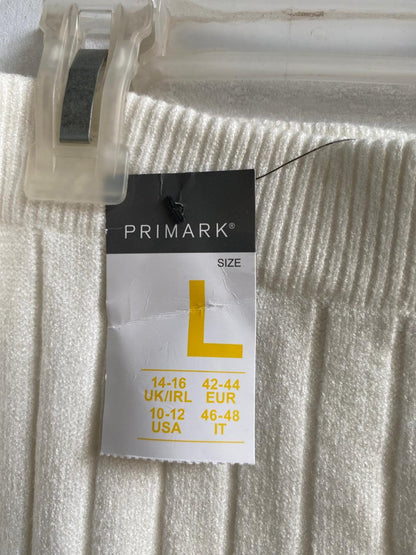 PRIMARK|L|WAIST 34|Fitted Rib-Knit Midi Skirt