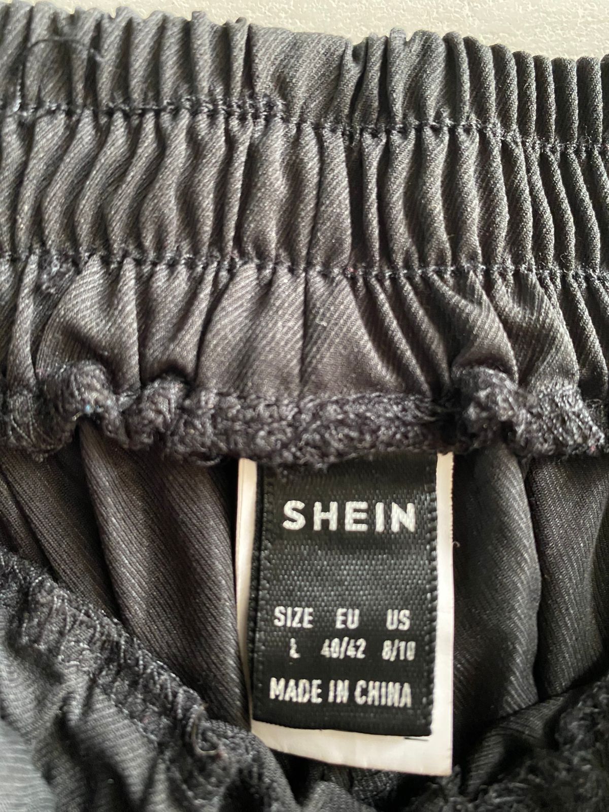 SHEIN|L|WAIST 26|Black Wide Leg Trousers