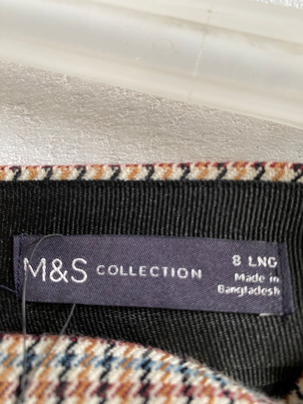 MARK&SPENCER|S|WAIST 26|High-Waist Wool Skirt