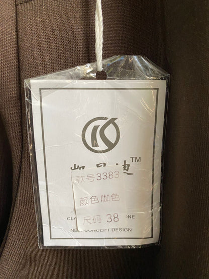 Brown Side Stripe Wide Leg Joggers|XL|WAIST 34