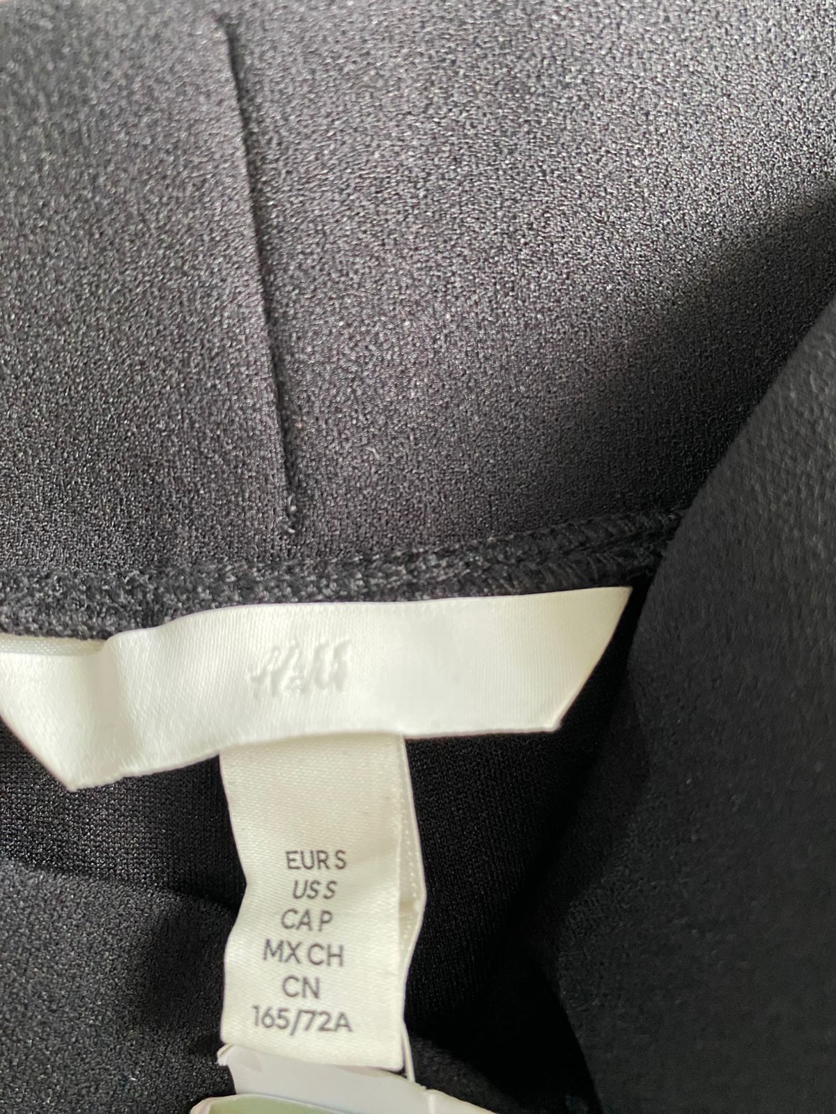 H&M|S|WAIST 28|Straight Fit Black Suit Trousers