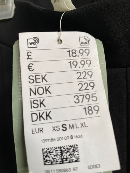 H&M|S|WAIST 28|Straight Fit Black Suit Trousers