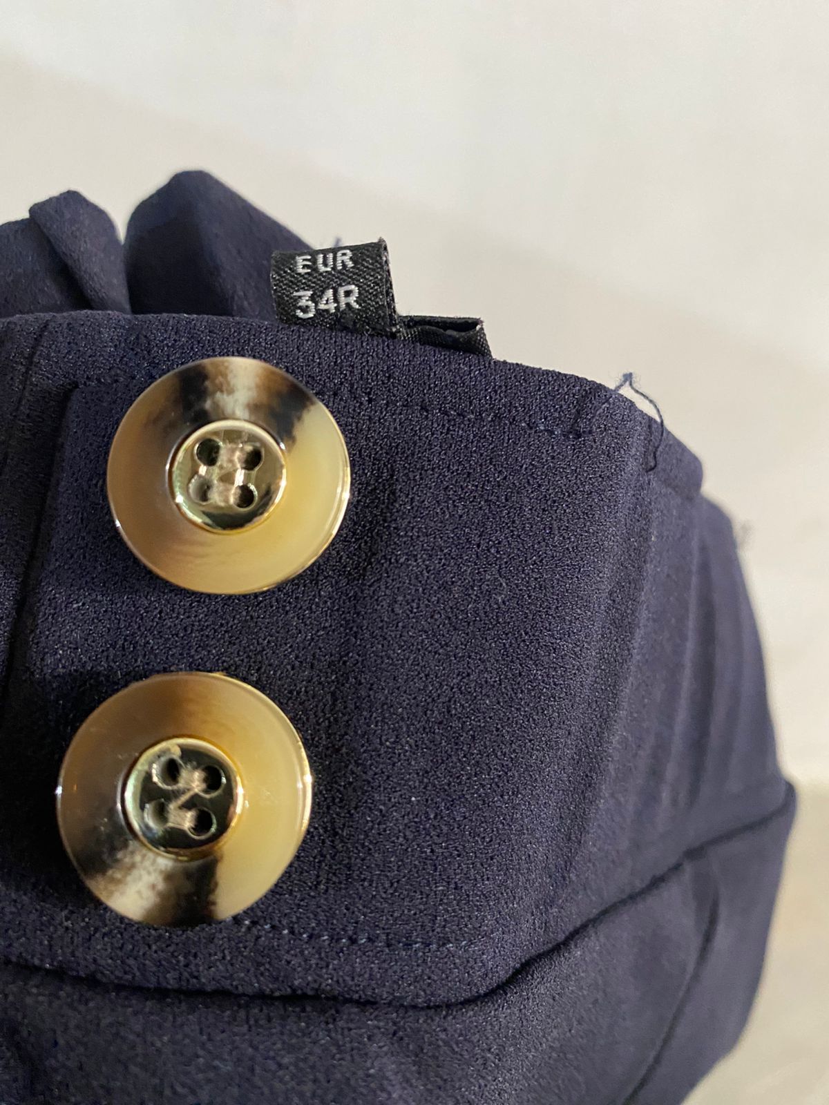 RIVER ISLAND|XS|WAIST 24|NAVY BLUE WIDE-LEG TROUSERS