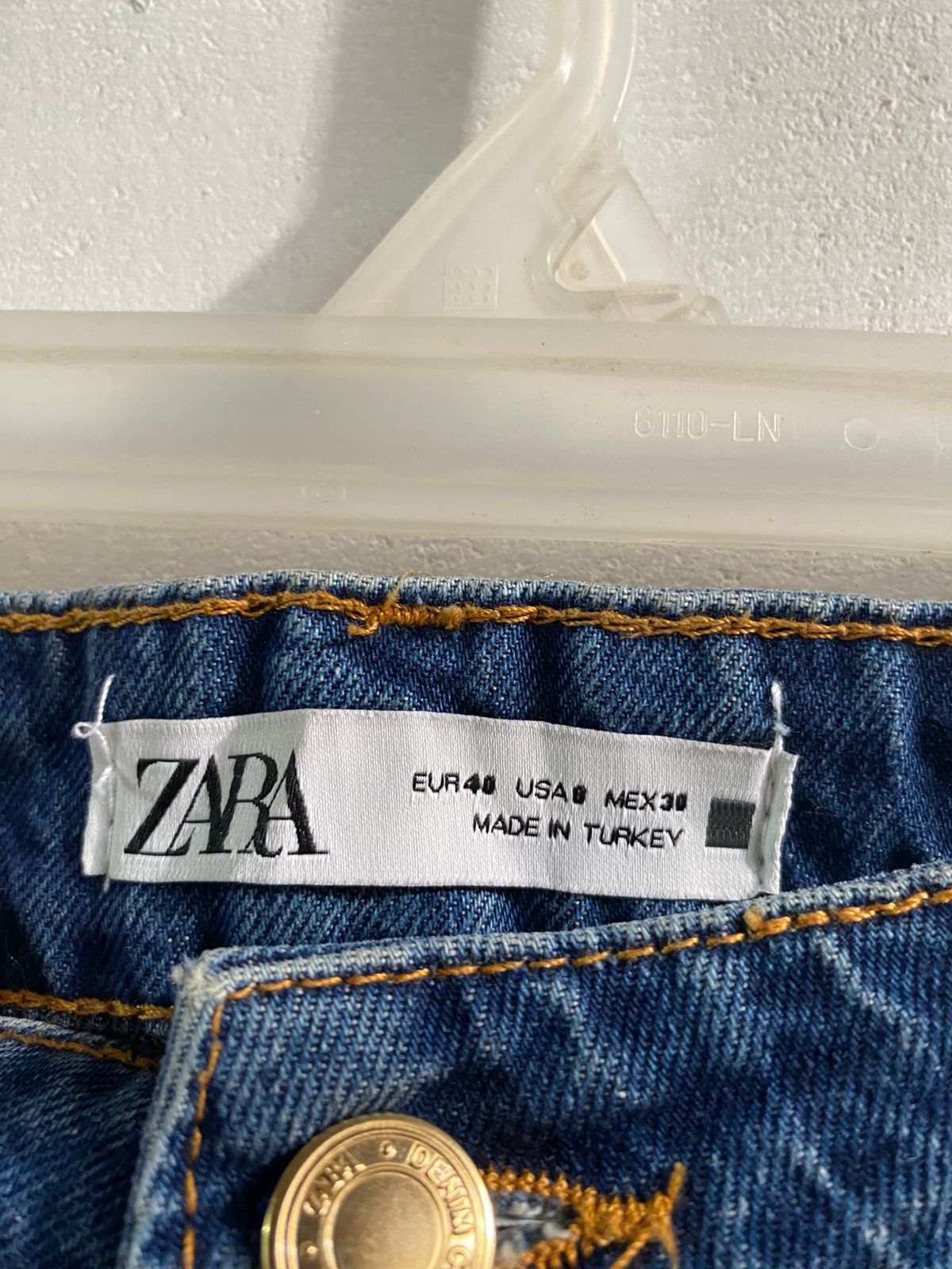 ZARA|M|WAIST 30|RIPPED WIDE-LEG JEANS