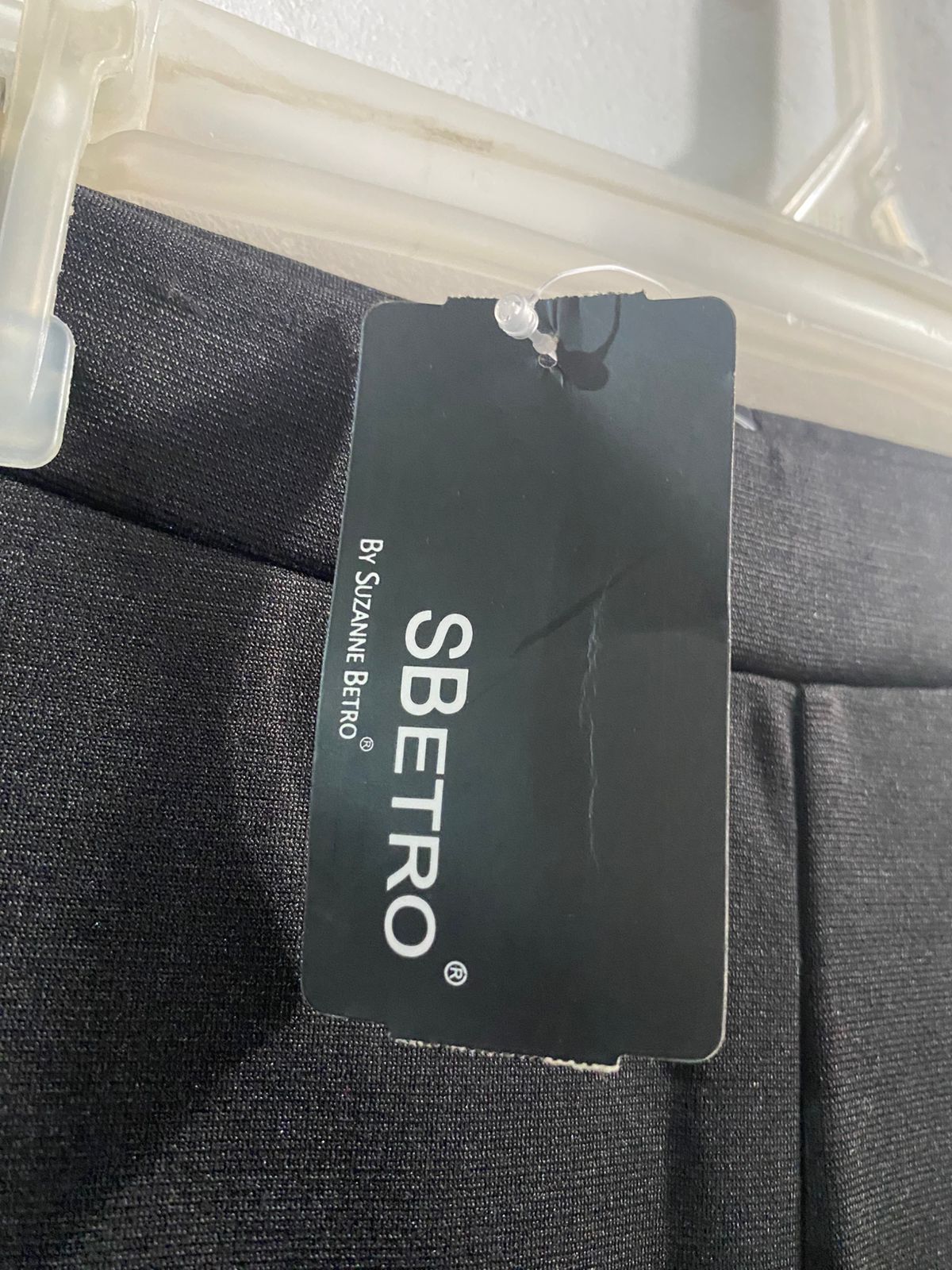 SBETRO|L|WAIST 28|BLACK WIDE-LEG TROUSERS