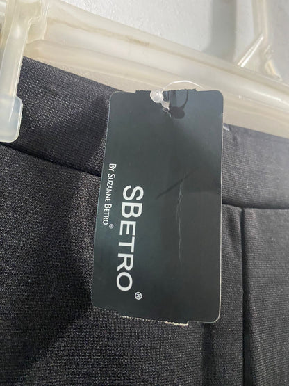 SBETRO|L|WAIST 28|BLACK WIDE-LEG TROUSERS