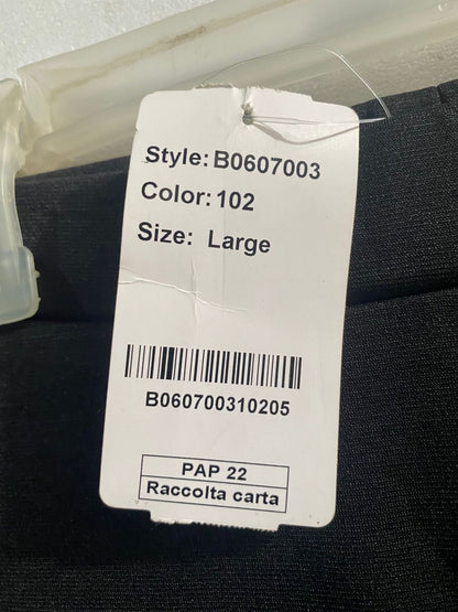 SBETRO|L|WAIST 28|BLACK WIDE-LEG TROUSERS