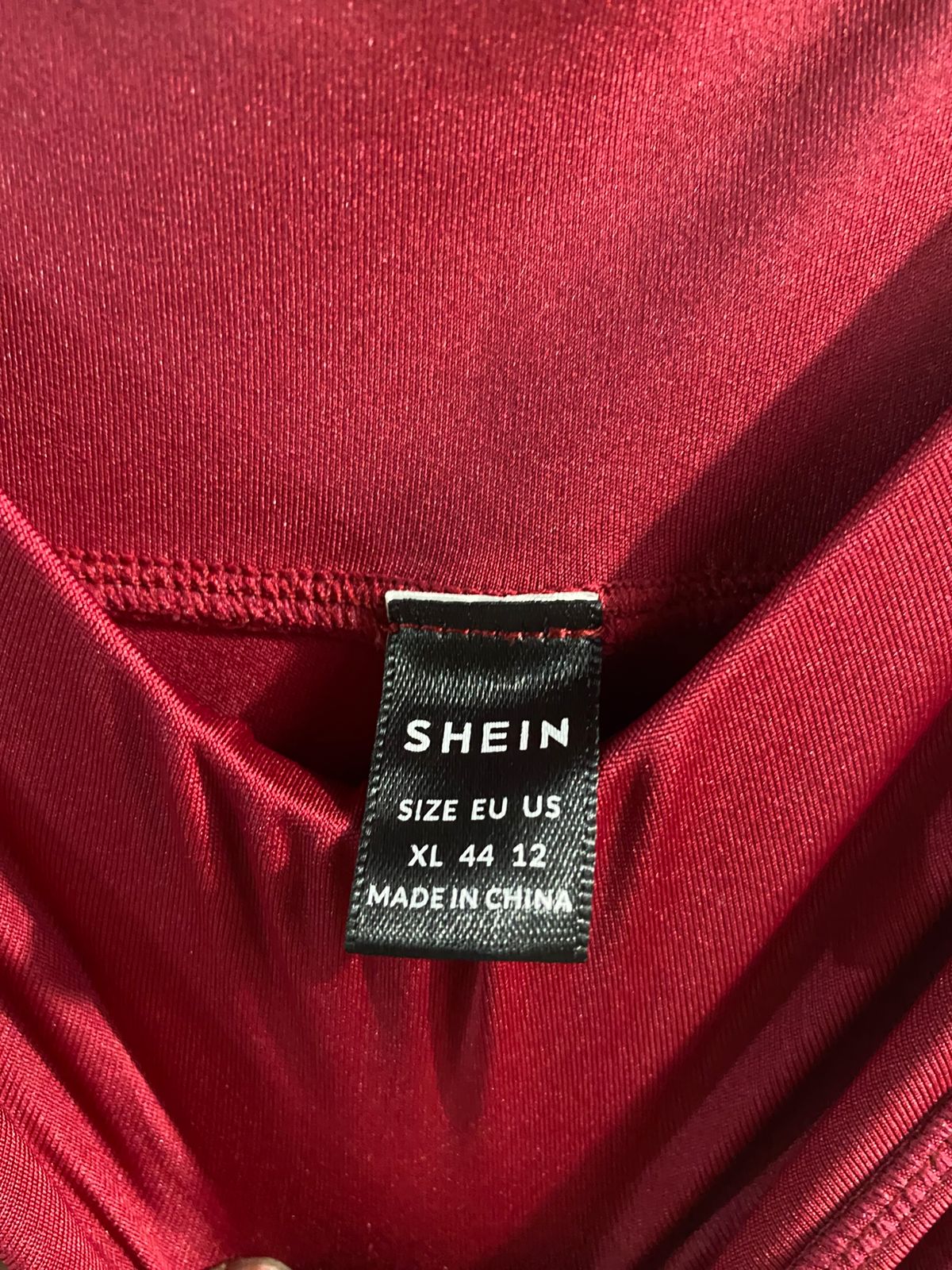 SHEIN|L/XL|WAIST 30|RED LEGGINGS WITH WHITE SIDE STRIPES