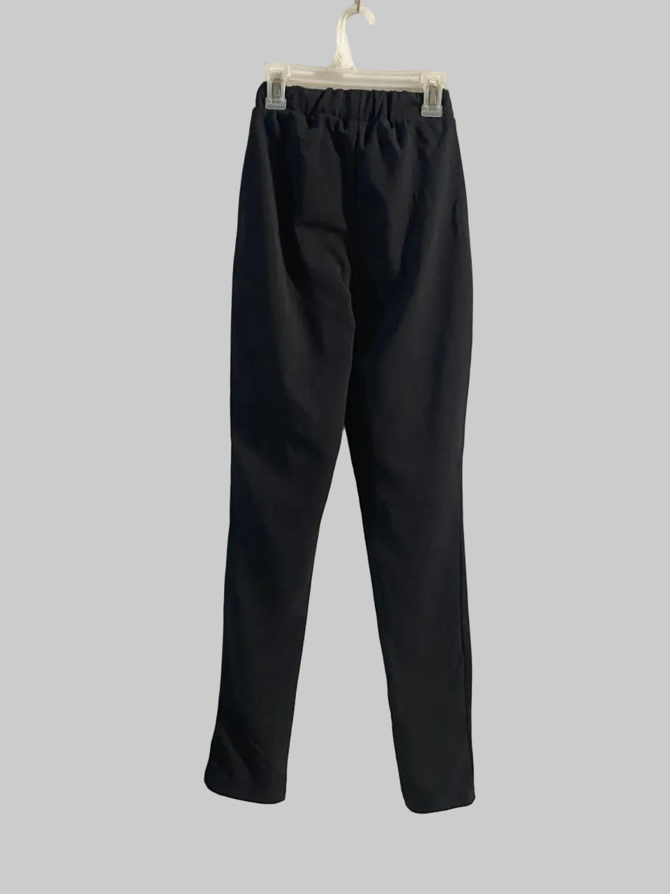 REBELLIOUS|XS|WAIST 20|BLACK DRAWSTRING WIDE LEG TROUSERS