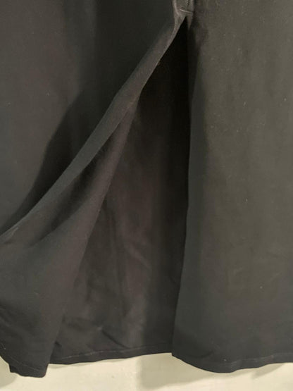 H&M|L|WAIST 32|BLACK WIDE-LEG MIDI SKIRT