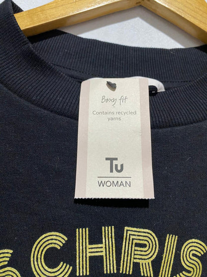 TU WOMAN|S|BUST 19| Holiday Sweatshirt, Large, Let's Christmas Boogie