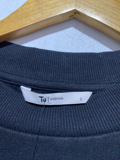 TU WOMAN|S|BUST 19| Holiday Sweatshirt, Large, Let's Christmas Boogie