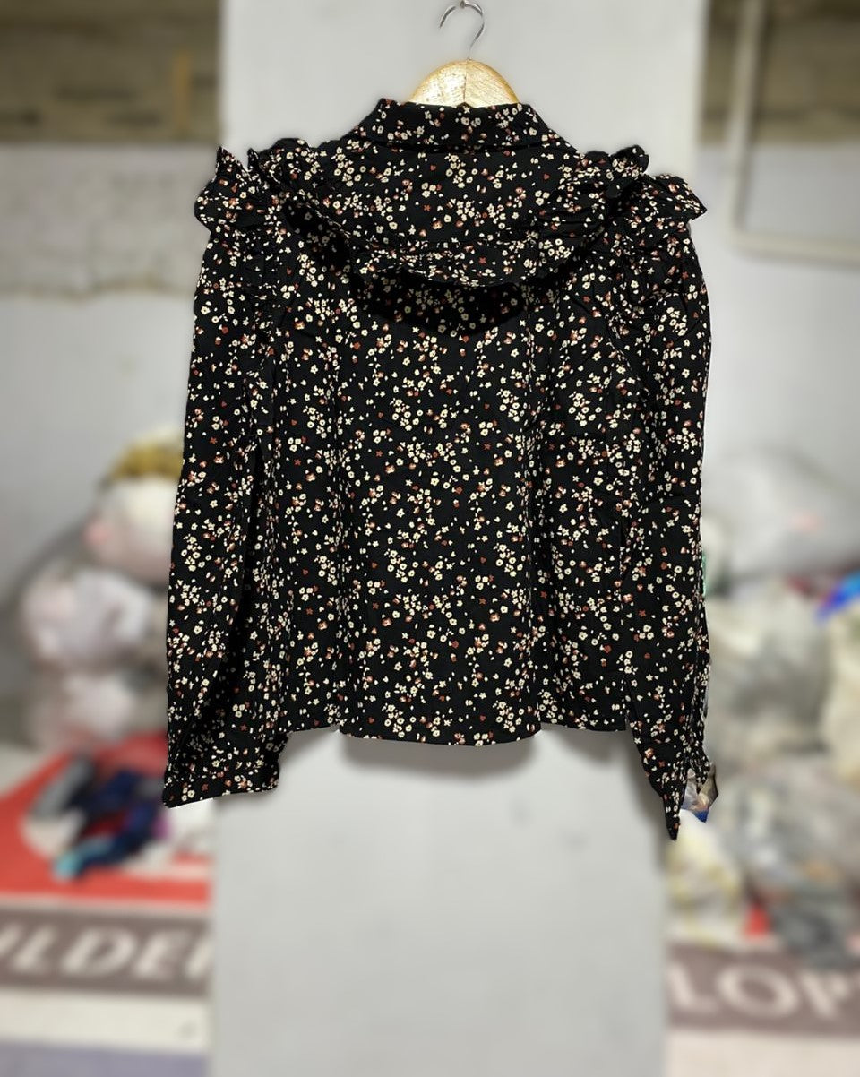 VILA|S|BUST 18|Vintage Women's Bridgeport Long-Sleeved Blouse