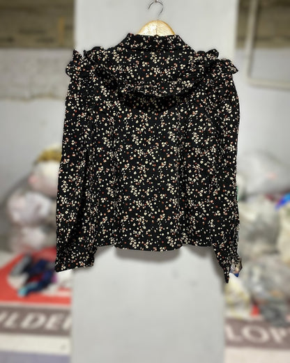 VILA|S|BUST 18|Vintage Women's Bridgeport Long-Sleeved Blouse