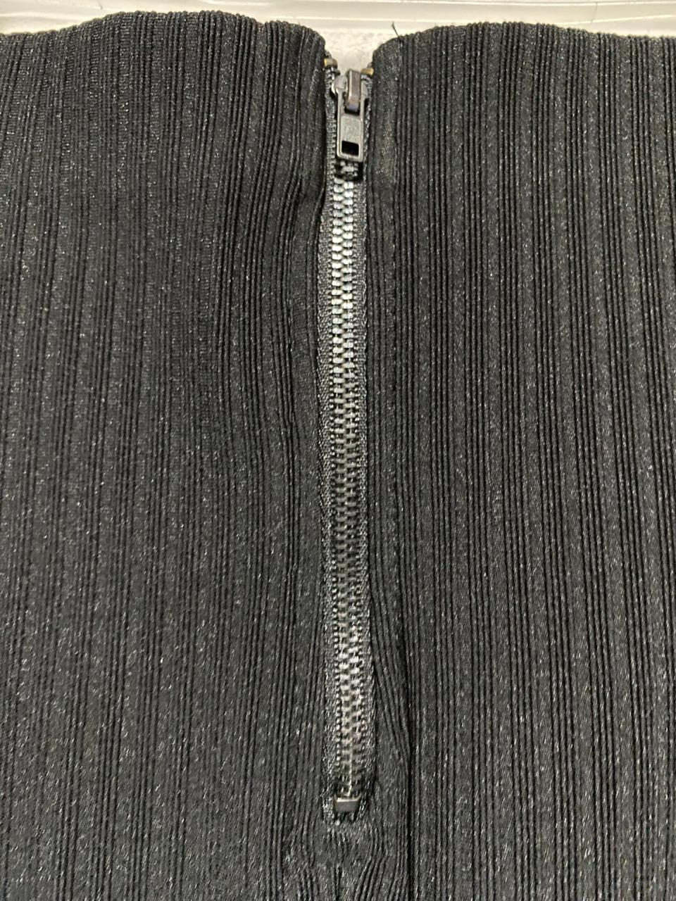 FOREVER 21|S|WAIST 26|Black Ribbed Midi Skirt