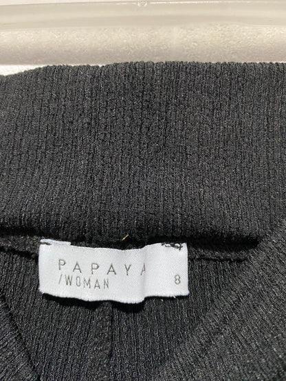 PAPAYA|S|WAIST 26| B11| High-Waisted Straight Trousers