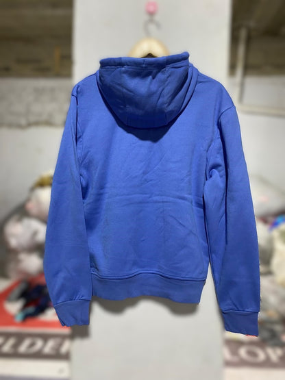 GEORGE| S |BUST 21|BLUE PULLOVER HOODIE WITH KANGAROO POCKET AND DRAWSTRINGS
