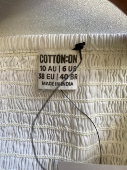 COTTON ON |M|BUST 15|TIE-FRONT CORSET-STYLE CROP TOP