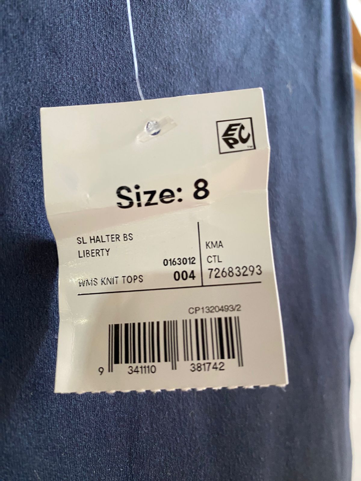 ANKO|S|BUST 12|NAVY BLUE HIGH-NECK RACERBACK BODYSUIT