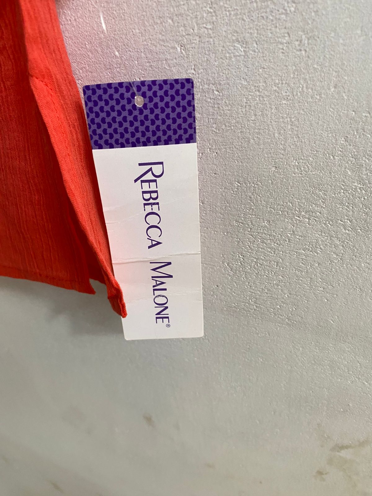 REBECCA MALONE |M|BUST 23| ORANGE OR CORAL COLD-SHOULDER TOP