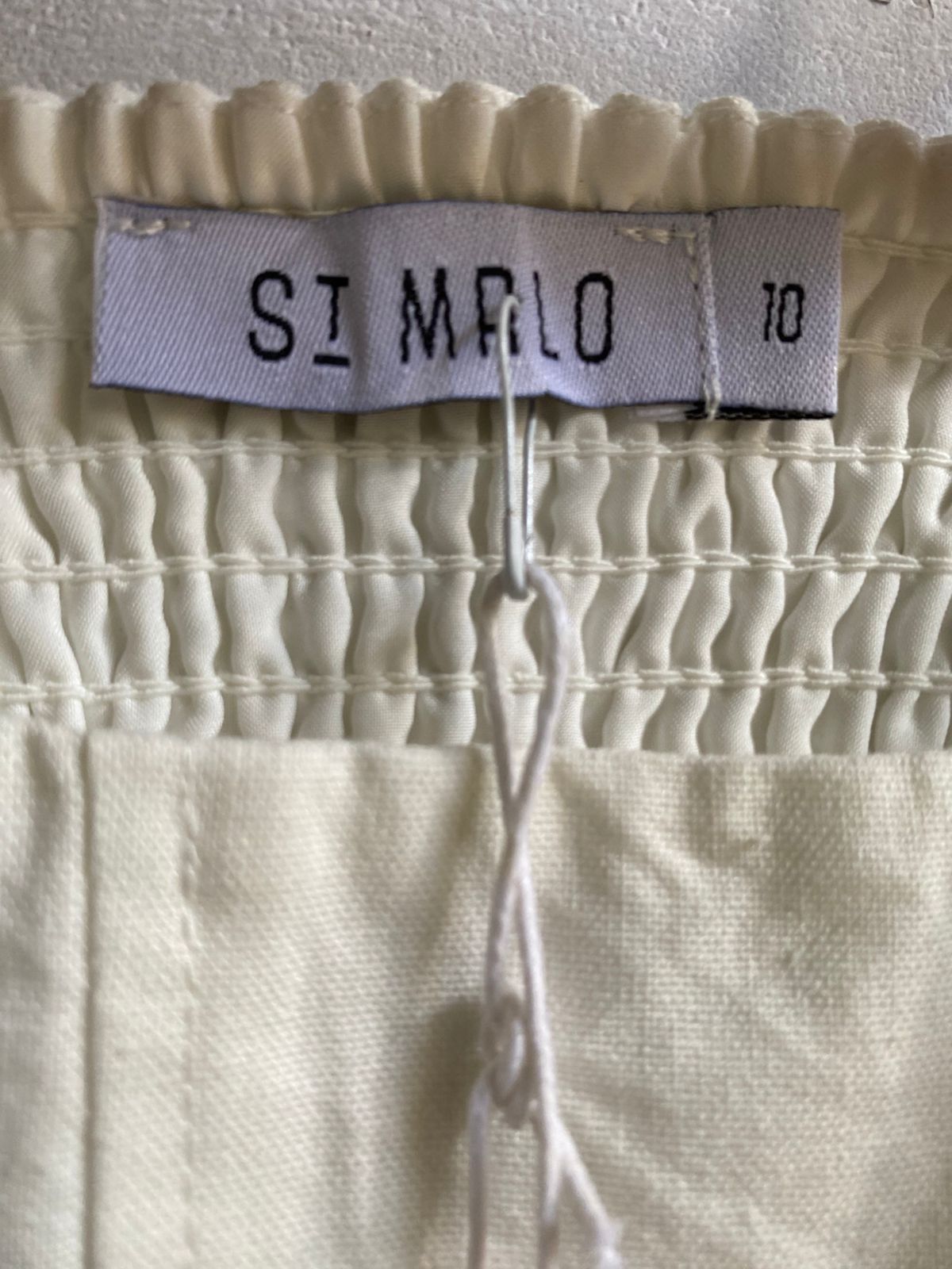 ST MRLO|M|BUST 15|WOMEN'S WHITE CORSET BLAOUSE WITH PUFF SLEEVES