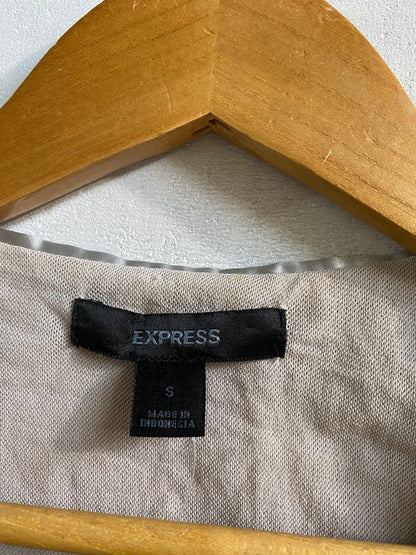 EXPRESS|S|BUST 15|CHAMPAGNE SEQUIN SHORT SLEEVE BOLERO