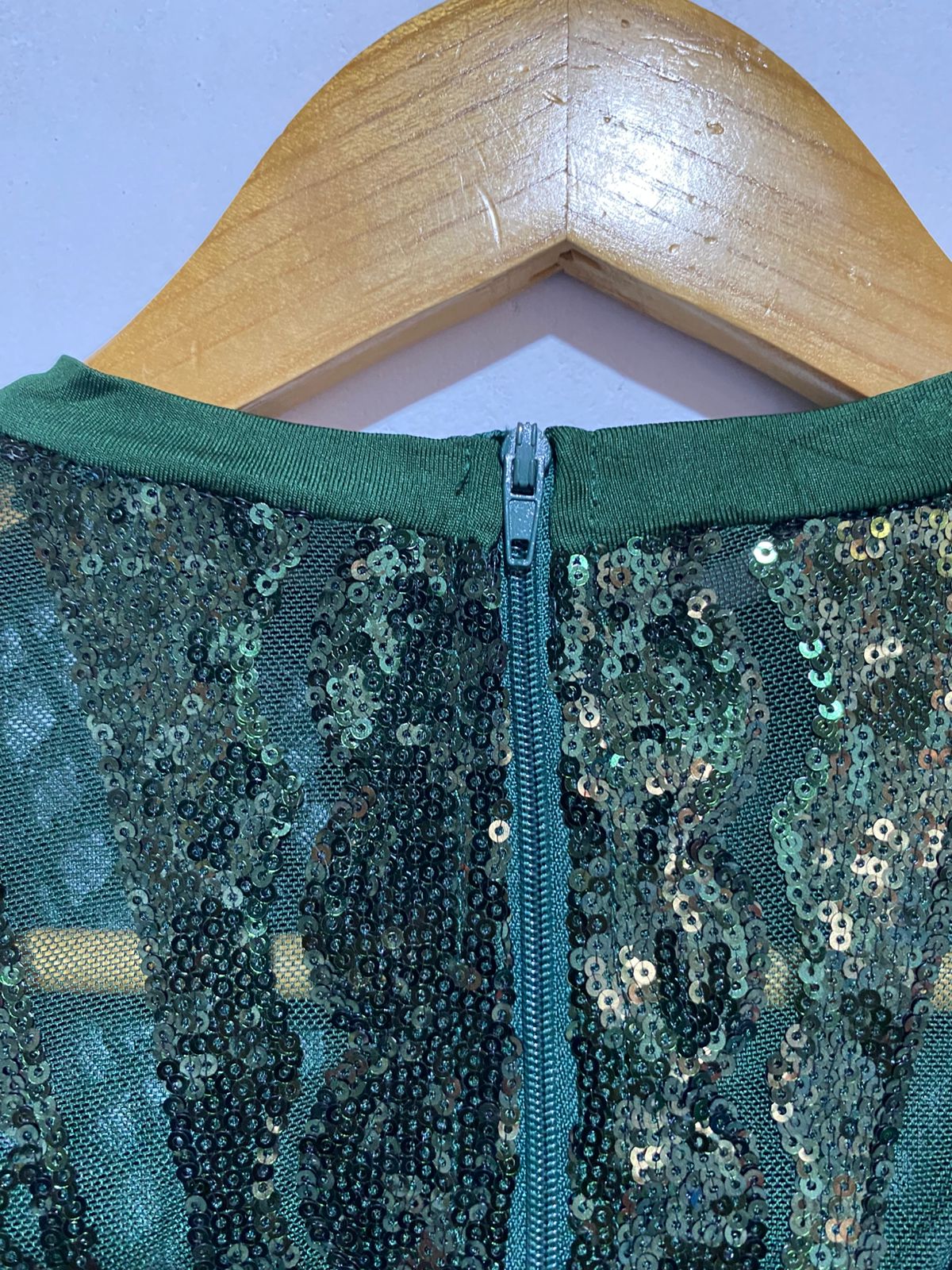 BANJUL|XS/S| DARK GREEN SEQUIN TWO-PIECE OUTFIT