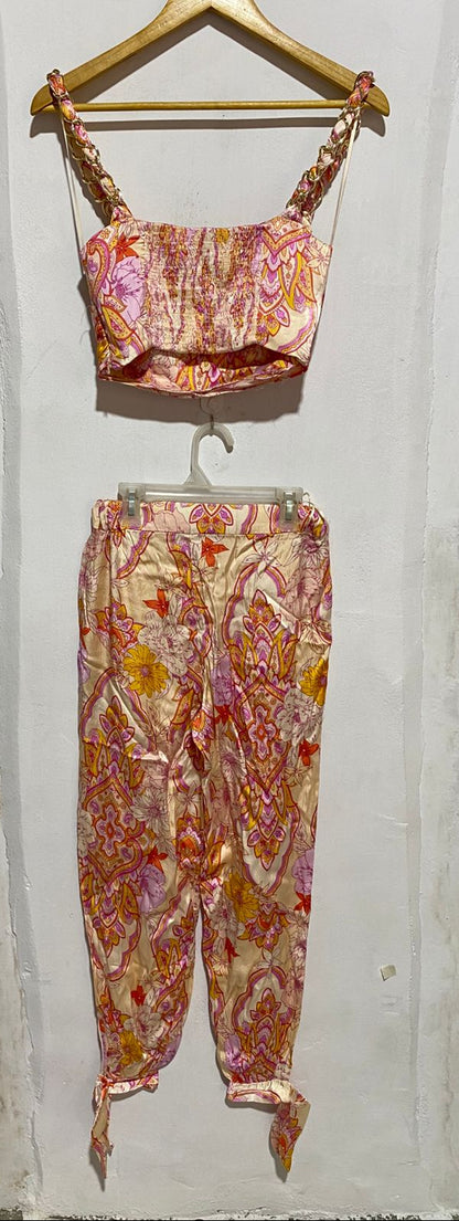 ZARA|XS|THE SASHA PRINTED TWO-PIECE OUTFIT