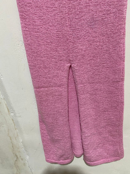 LILY LOVES|XS|PINK TEXTURED KNIT CROP TOP AND MIDI SKIRT CO-ORD SET