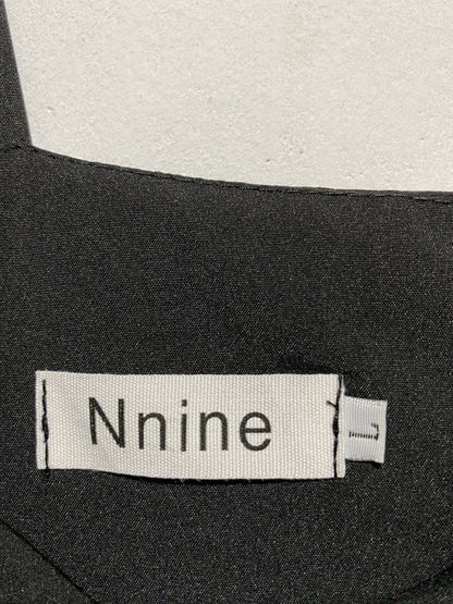 NNINE|L|BUST 17|BLACK WIDE-LEG JUMPSUIT WITH SIDE CUTOUTS