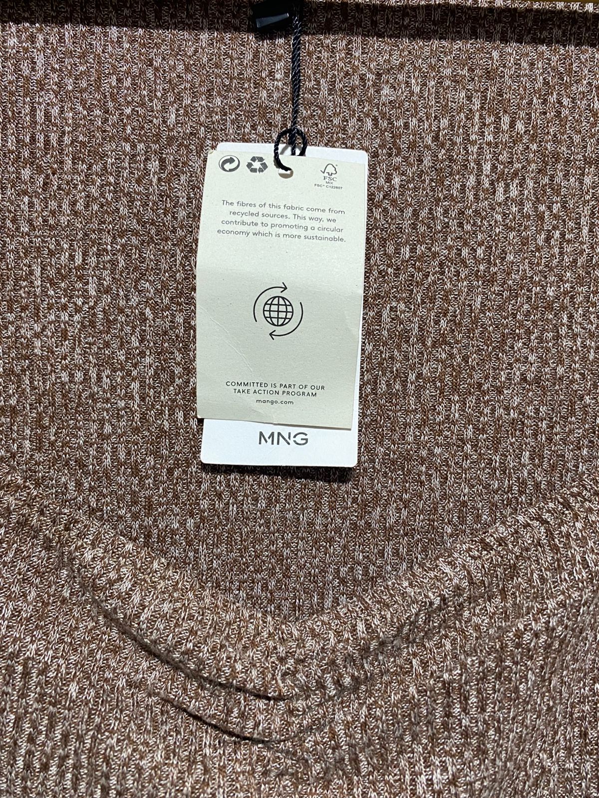 MNG|M|BUST 17|LONG SLEEVE SQUARE NECK RIBBED MIDI DRESS