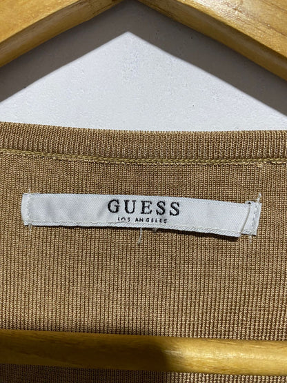 GUESS|S|BUST 13|MIRAGE METALLIC SNAKE FOIL CROP TOP