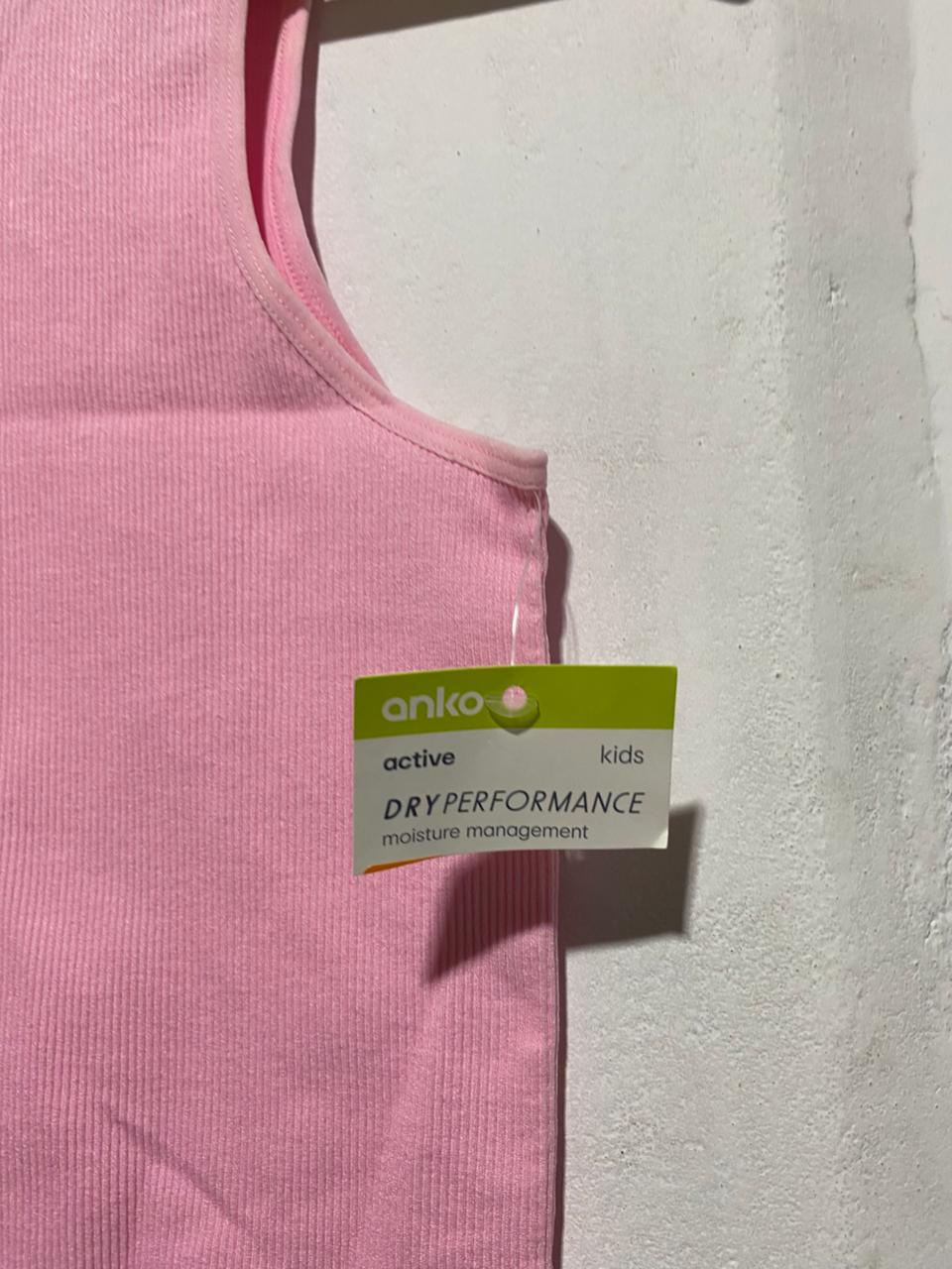 ANKO ACTIVE|SMALL|PINK SEAMLESS RIBBED ACTIVEWEAR SET