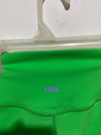 STAX|XSMALL|GREEN ATHLETIC CROP TOP AND SHORTS SET