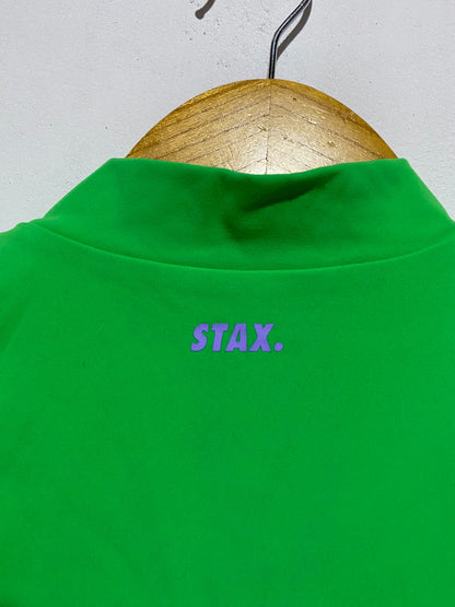 STAX|XSMALL|GREEN ATHLETIC CROP TOP AND SHORTS SET